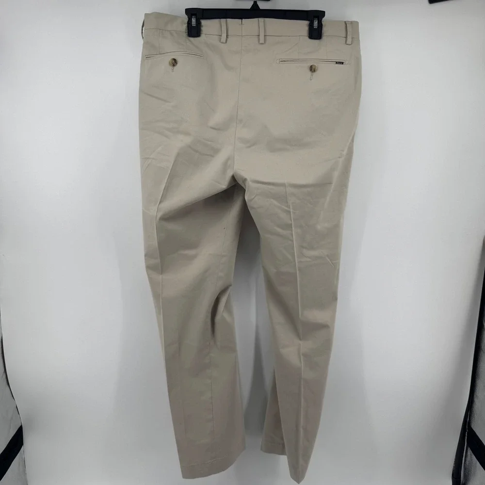 Polo Ralph Lauren Mens Tan Khaki Stretch Straight Fit Chino Pants 36x32